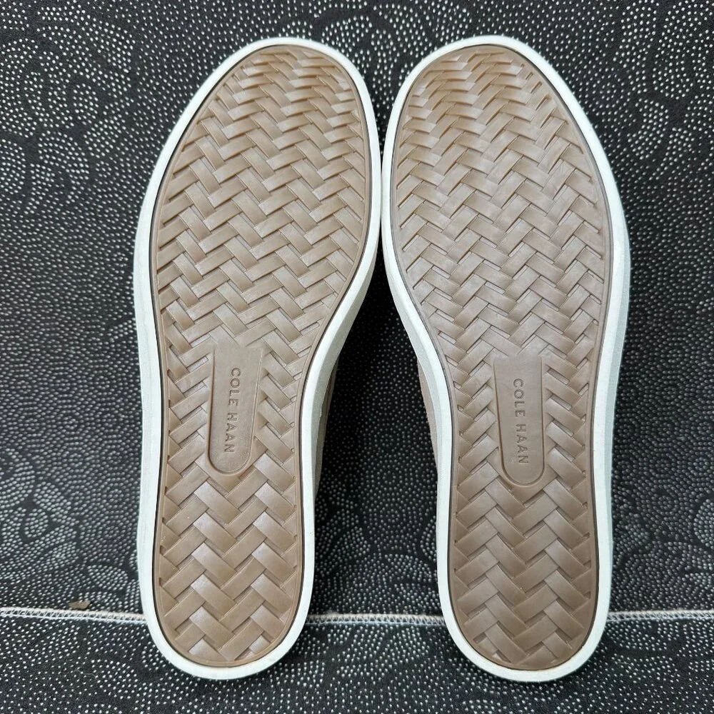 Cole Haan Mens Penny Loafers 9.5M Suede & Leather Beige/Brown Slip-On Shoes - Picture 6 of 6